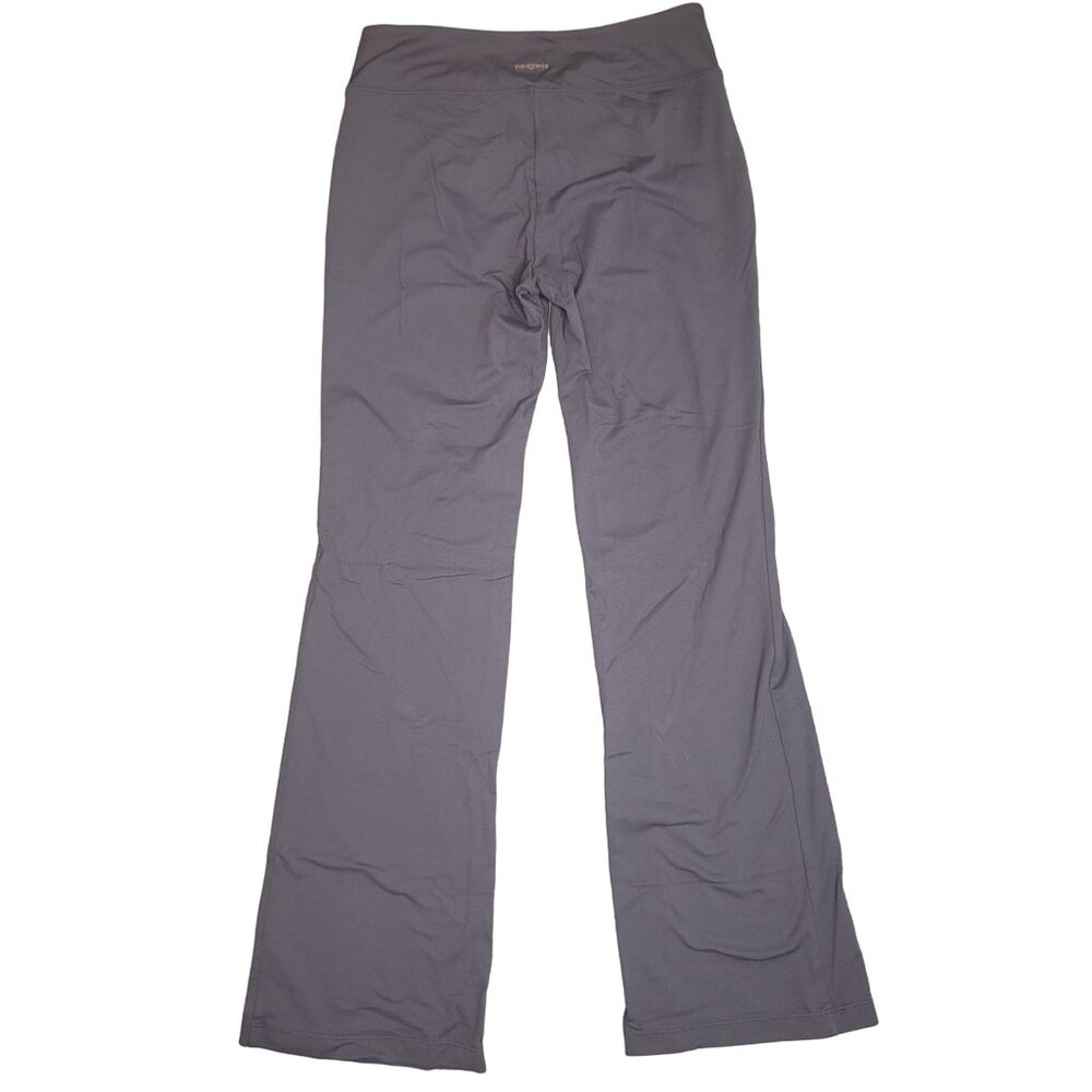Patagonia Women's Size S Stretchy Yoga Pants Flare leg wide leg purple gray